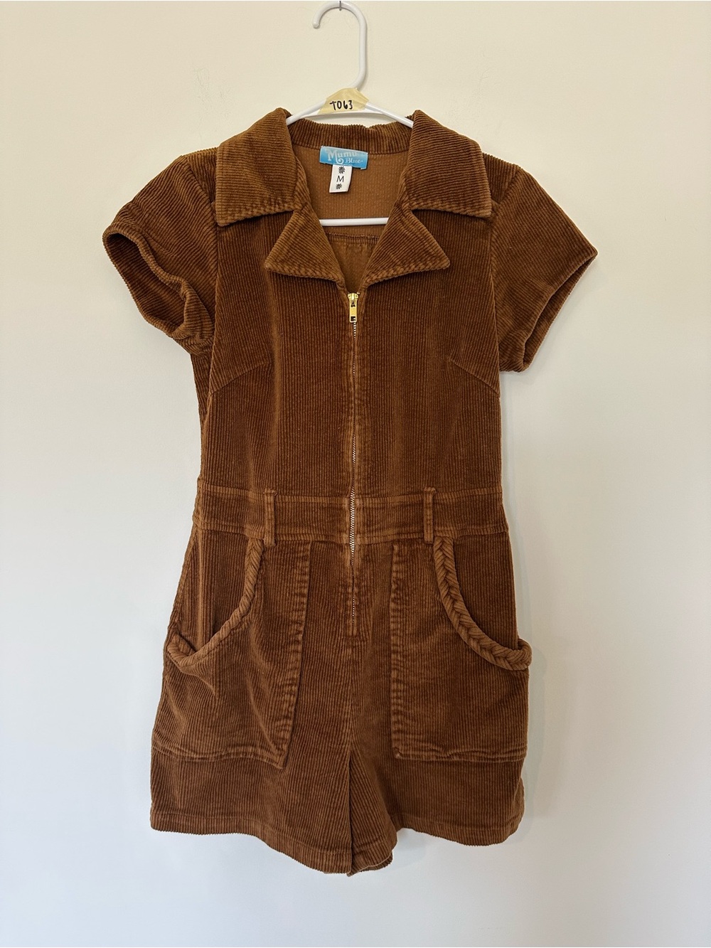 Show Me Your MuMu Corduroy Short Sleeve Outlaw Romper Medium Festival Concert - Picture 2 of 7